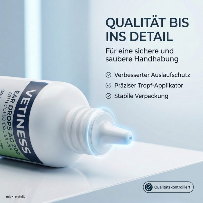 Vetiness Ohrentropfen AG 200 – präziser Tropf-Applikator