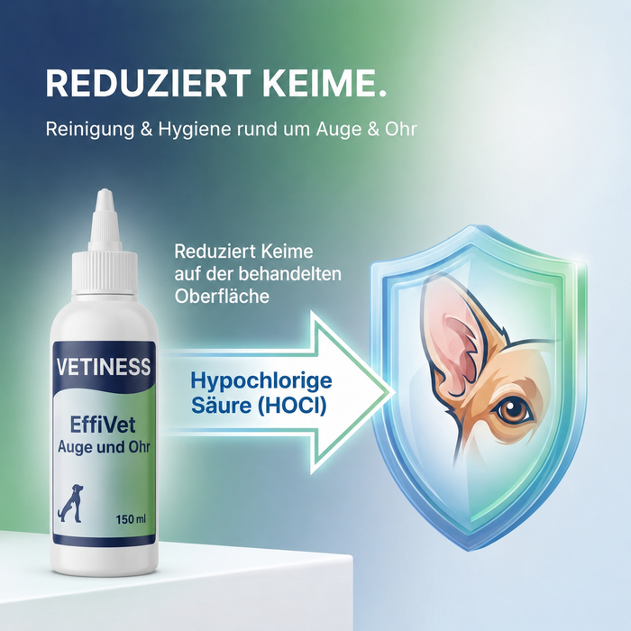 Vetiness EffiVet Augen und Ohr – Reinigung & Hygiene rund um Auge und Ohr bei Hund und Katze