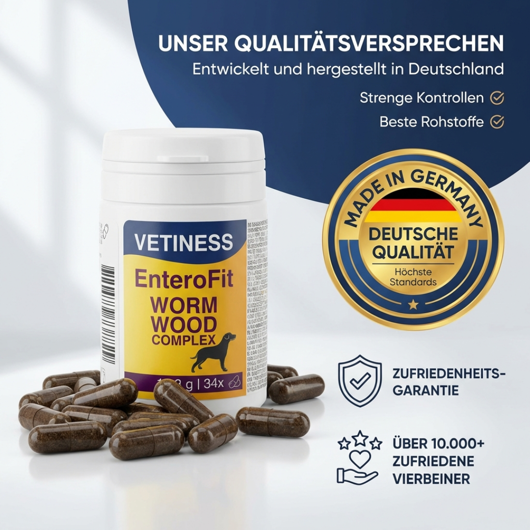 Complexe d'absinthe EnteroFit - pour chiens - 34 capsules
