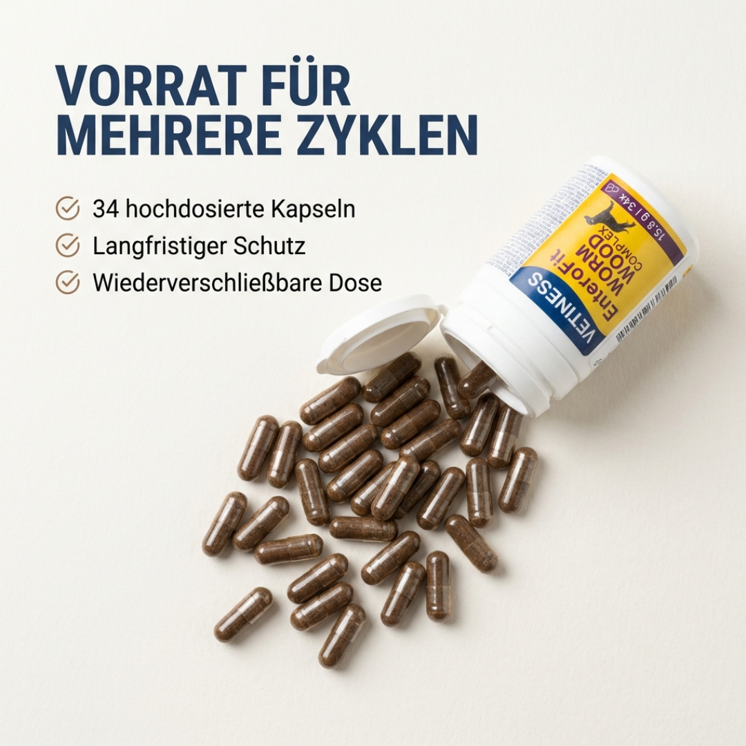 Complexe d'absinthe EnteroFit - pour chiens - 34 capsules