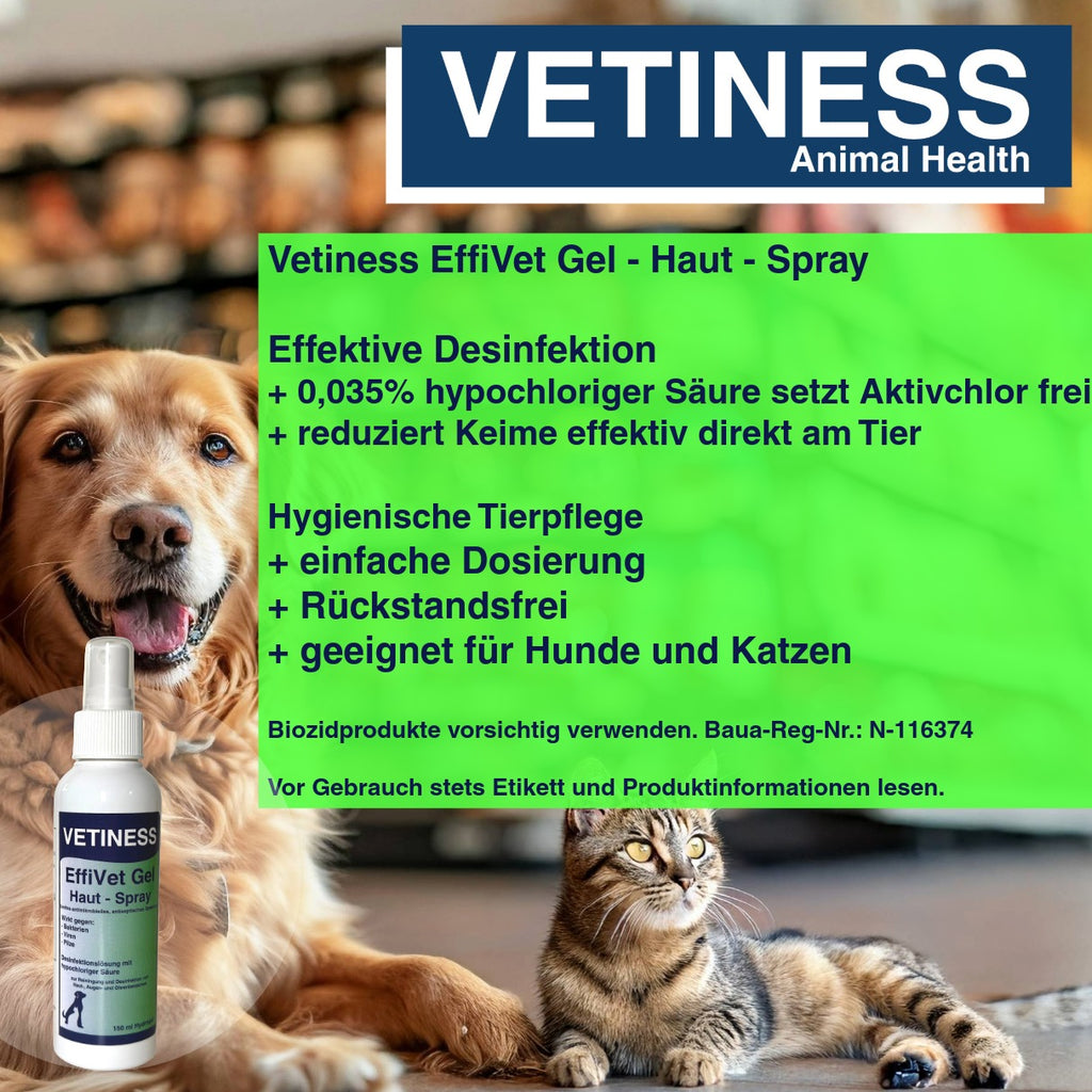 Vetiness EffiVet Gel Hautspray 150 ml