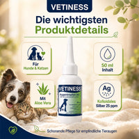Vetiness Augentropfen AG mit Aloe Vera und kolloidalem Silber 25 ppm