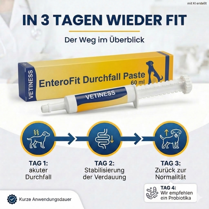 EnteroFit Durchfall Paste – Anwendung über mindestens 3 Tage
