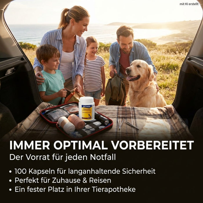 Vetiness EnteroFit Kapseln – 100 Kapseln Vorrat für die Tierapotheke
