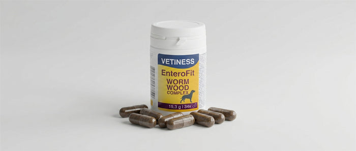 Vetiness EnteroFit Wormwood Complex – Dose mit Kräuterkapseln