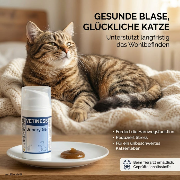 Vetiness Urinary Gel – gesunde Blase, glückliche Katze